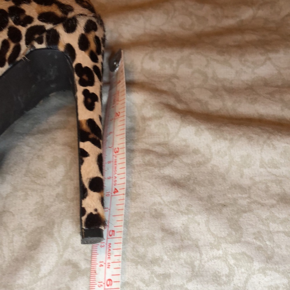 Faux leopard stack heels - Picture 5 of 6